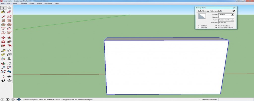 sketchup make an object solid