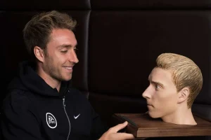 3d printed heads for the launch of fifa view