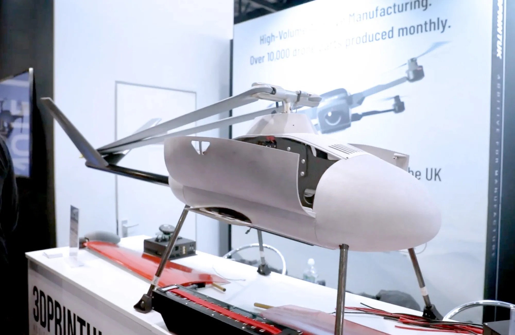 3dprintuk-3d-printed-drone-body 3d printed drone body in mjf nylon 12