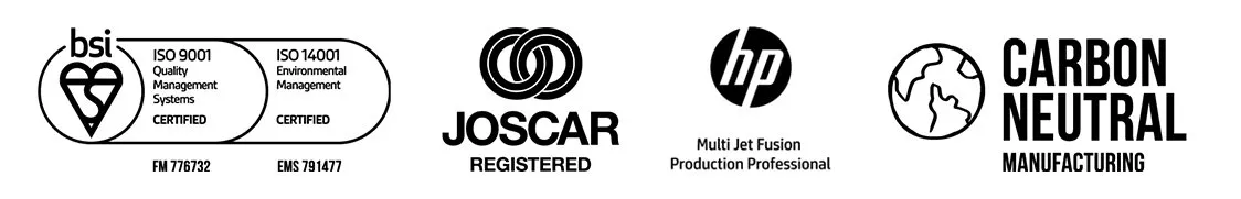3dprintuk-creditation 3dprintuk is joscar registered and iso 9001 and 14001 certified