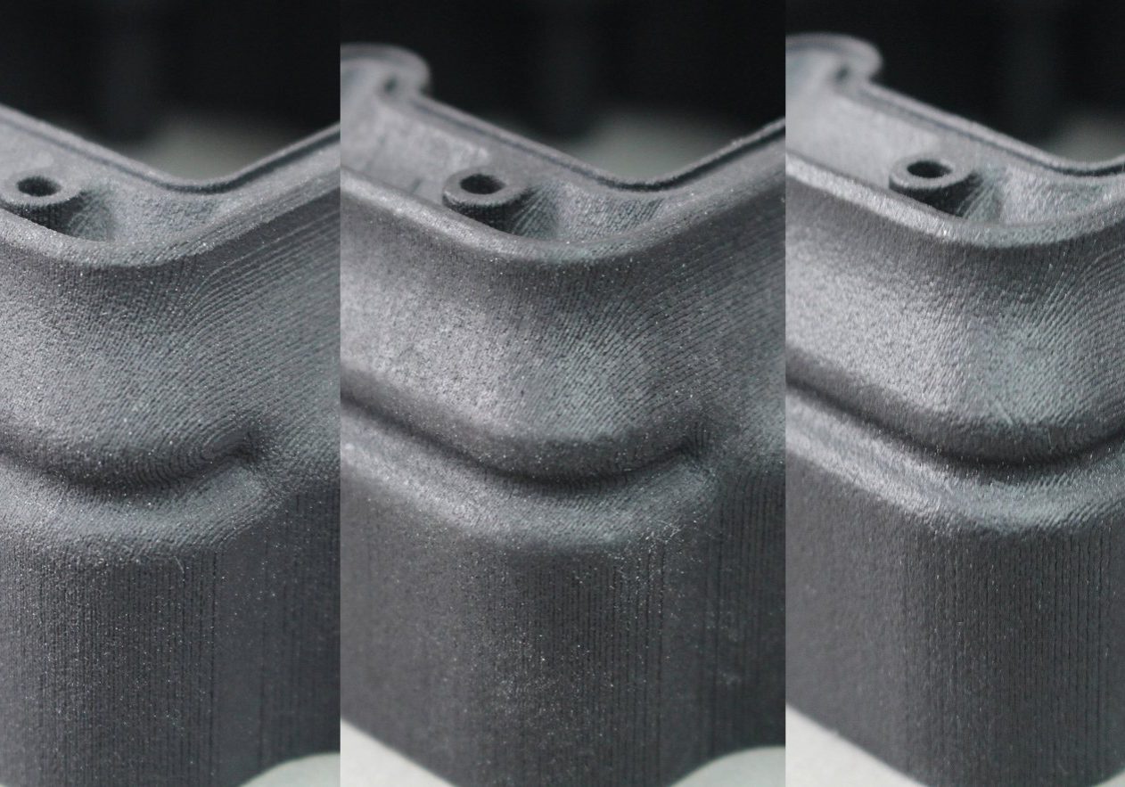 3D Printed post processing finishes comparison